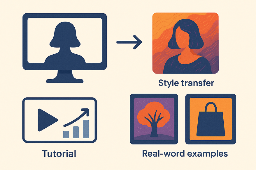 A Step-by-Step Tutorial on AI Guided Style Transformation Steps