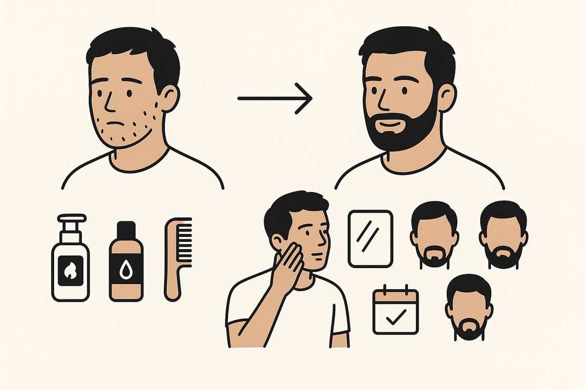 Glow Up for Men with Patchy Beards: The Ultimate Grooming and Skincare Guide